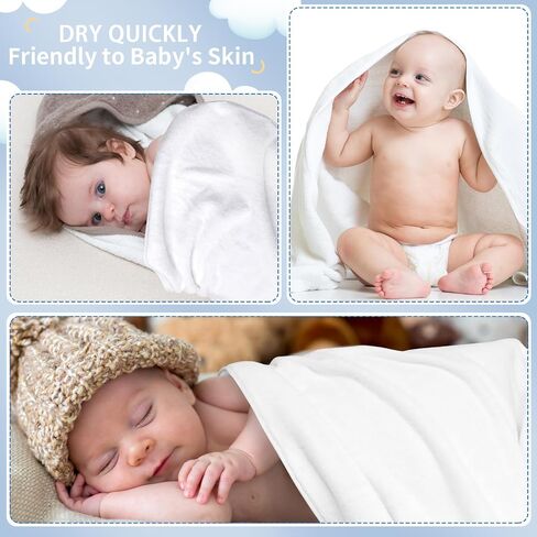 Preboun 6 Pcs Sublimation Throw Blanket Thick Plush Blankets Soft Fuzzy Blanket White Blank Blanket for DIY Custom Personalized Sublimation Photo (30 x 40 Inch) in Saudi Arabia