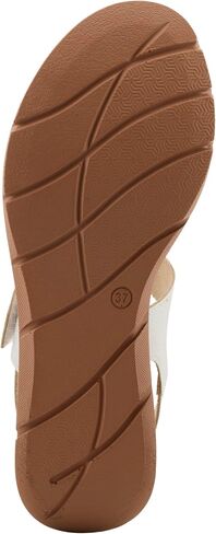 SPRING STEP WIND'S TALIAH LEATHY LEATHING SANDALS-الحرف الإيطالية ، إسفين خشب فو ، تصميم أنيق ، كعب 3 بوصات in Saudi Arabia
