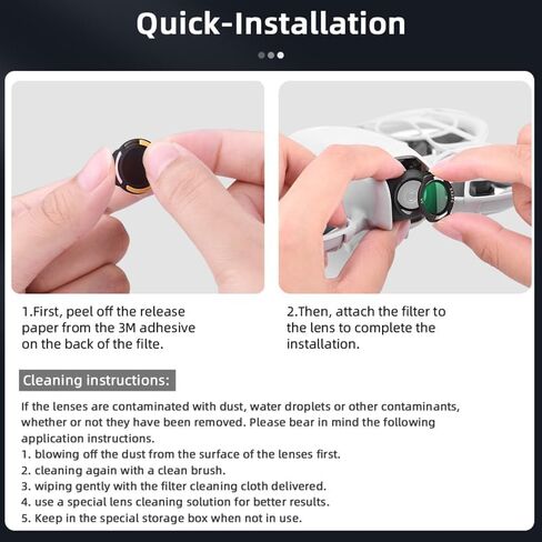 Lens Filter/Filter Set for DJI Neo Drone Easy Installation Waterproof, oilproof, scratchproof (UV) in Saudi Arabia