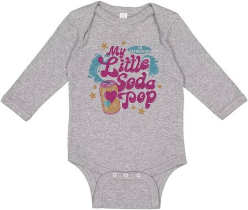 Taty Kids My Little Soda Pop Long Sleeve Baby Bodysustuit in Saudi Arabia