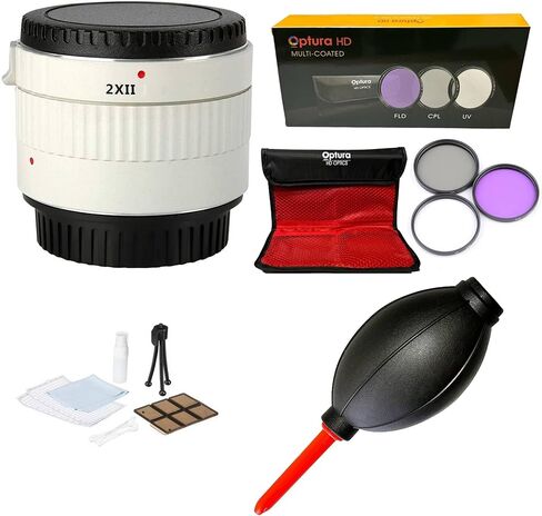محول تكبير 2x لـ Canon EF 28-300mm f/3.5-5.6L هو عدسة USM + 77 مم UV/FLD/CPL وملحقات تنظيف 7 PCS in Kuwait