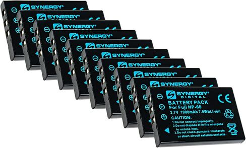 Synergy Digital Wireless Headset Batteries, Compatible with Listen Technologies LA-365 Wireless Headset, (Li-ion, 3.7V, 1900 mAh), Pack Includes: 10 x SDNP60 Batteries in Saudi Arabia