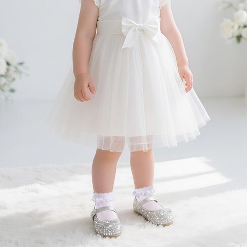 choyaxo 3 Pairs Girls Ruffle Socks Frilly Socks Cute Dress Sock School Sock for Toddler Girls in Saudi Arabia