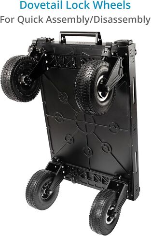 PROAIM 30" Atlas V2 Video Production Camera Cart for Film/Studio/Stage. Payload up to 300kg/660lb. Includes Dovetail Lock Wheels & Adjustable Handles in Saudi Arabia
