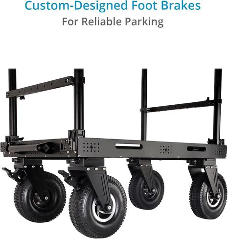 PROAIM 30" Atlas V2 Video Production Camera Cart for Film/Studio/Stage. Payload up to 300kg/660lb. Includes Dovetail Lock Wheels & Adjustable Handles in Saudi Arabia