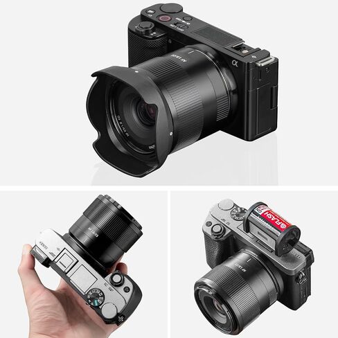 TTARTISAN AF 23MM F1.8 APS-C لكاميرات Sony E-MOUNT ، عدسة ضبط تلقائية التلقائية متوافقة مع Sony E Mount A5000 A6000 A5100 A6100 A6600 ZVE-10 FX30 in Saudi Arabia