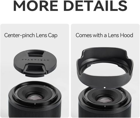 TTARTISAN AF 23MM F1.8 APS-C لكاميرات Sony E-MOUNT ، عدسة ضبط تلقائية التلقائية متوافقة مع Sony E Mount A5000 A6000 A5100 A6100 A6600 ZVE-10 FX30 in Saudi Arabia