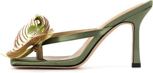 Onlymaker Orchid Heels for Women Square Toe Low Block Heel Sandals in Kuwait