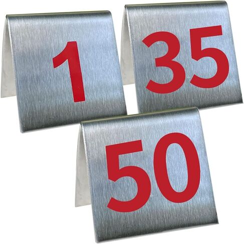 1-50 رقم طاولة الخيمة من الفولاذ المقاوم للصدأ للمطاعم والمقاهي والحانات 2 × 2 بوصة in Kuwait