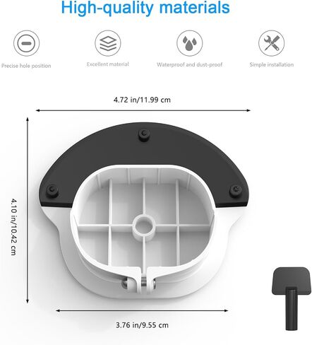 غطاء كاميرا Shun Rain Shade متوافق مع Cam Cam Cam Wired Pro ، لدرع المطر R-L-ing في الهواء الطلق مقاوم للطقس Accesorios (أبيض) in Kuwait
