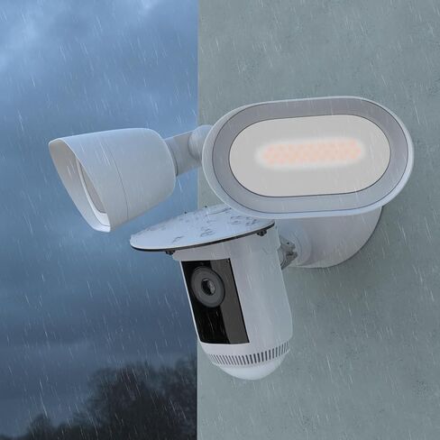 غطاء كاميرا Shun Rain Shade متوافق مع Cam Cam Cam Wired Pro ، لدرع المطر R-L-ing في الهواء الطلق مقاوم للطقس Accesorios (أبيض) in Kuwait