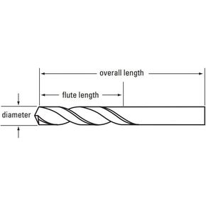 Chicago-Latrobe 49084 157L General Purpose Screw Machine Drill, #14 Drill - Wire, 0.182 in Drill - Decimal Inch, HSS, Bright (12 Each) in Saudi Arabia