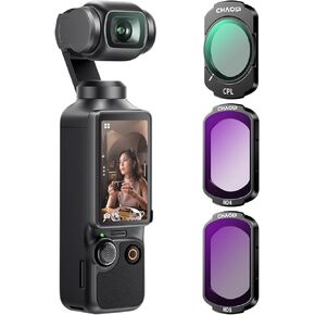 MAGNECT ND16 ND64 ND256 CPL FILTER SET for DJI OSMO POCKET 3 Creator Combo ، 4-Pack HD Class Neutral Censity & Polarizer Filters ، إطار ألمنيوم خفيف الوزن ، إكسسوارات كاميرا الحركة in Kuwait
