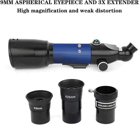 Telescope for Kids Adults Astronomy Beginners 70mm Telescopes Focal Length 120X Magnification Travel Scope Refractor Telescopes in Saudi Arabia