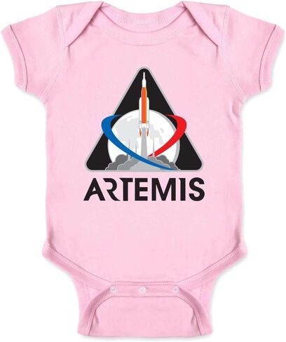 خيوط البوب ​​ناسا Artemis Mission 1 Patch Moon Infant Baby Boy Bodysuit in Saudi Arabia
