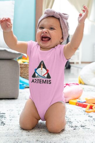 خيوط البوب ​​ناسا Artemis Mission 1 Patch Moon Infant Baby Boy Bodysuit in Saudi Arabia