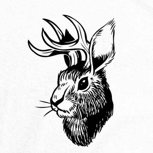Pop Threads Jackalope Head Western Funny Infant Baby Boy Girl Bodysuit in Saudi Arabia