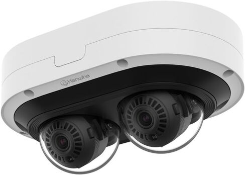 Hanwha Vision PNM-C12083RVD 12MP AI IR Multi-Directional Dome Camera, Dual 6MP Sensors, 3.54–6.69mm Varifocal Lens, IP66/IK10, PoE+, 25m IR, AI Analytics in Saudi Arabia