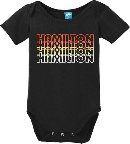 Hamilton Retro 70s Funny Bodysuit Baby Romper in Saudi Arabia