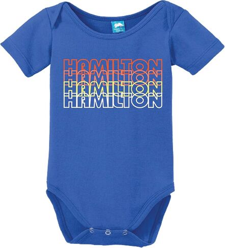 Hamilton Retro 70s Funny Bodysuit Baby Romper in Saudi Arabia