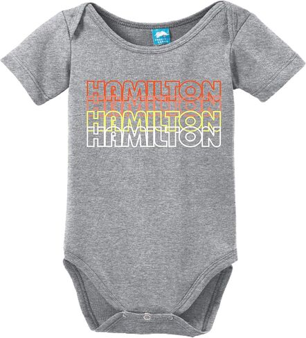 Hamilton Retro 70s Funny Bodysuit Baby Romper in Saudi Arabia