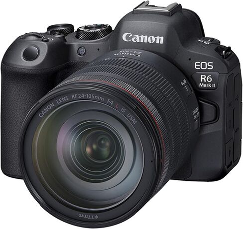 Canon EOS R6 Mark II Digital Camera بدون مرآة مع RF 24-105mm f/4 L هي عدسة USM + 128 جيجابايت + طاقة البطارية قبضة Pro Pro Flash - Proffesional Photo Bundle (متجدد) in Saudi Arabia