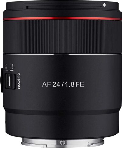 Samyang 24mm F1.8 AF AF Compact Full Frame Wide for Sony E ، Black (Syio2418-E) (متجدد) in Saudi Arabia