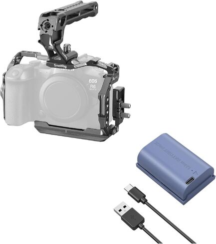 SmallRig R6 II Hawklock Camera CAGE KIT و LP-E6P بطارية in Saudi Arabia