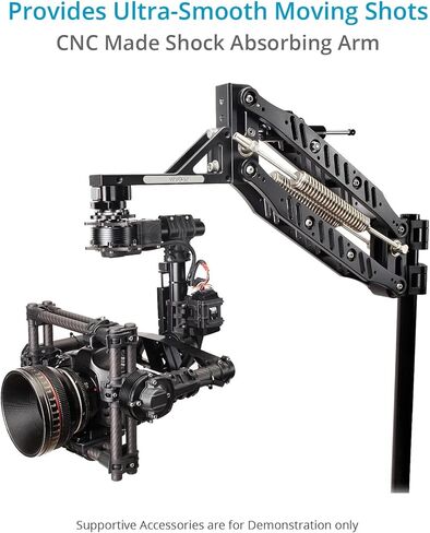 PROAIM AIR-WAPER-WAPER CAMERATION ARM (5-15 كجم). الينابيع والمخيمات القابلة للتعديل الدقيقة. يتصاعد على 38 إلى 50 ملم السكك الحديدية السرعة. لالكاميرا 3 محاور gimbals in Saudi Arabia