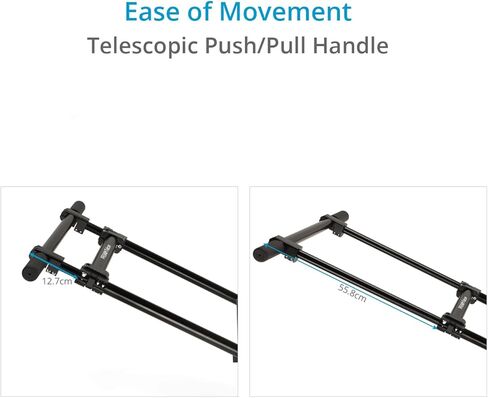 PROAIM Falcon Pro Stabilized Camera Rickshaw for Gimbal, Handheld & Steadicam. W/Foot Rest, Better Handle Grip & 42mm Rod Mount. Shock Absorber for Stable Tracking Shots. 440lb Payload in Saudi Arabia