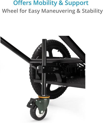 PROAIM Falcon Pro Stabilized Camera Rickshaw for Gimbal, Handheld & Steadicam. W/Foot Rest, Better Handle Grip & 42mm Rod Mount. Shock Absorber for Stable Tracking Shots. 440lb Payload in Saudi Arabia