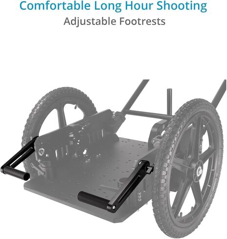PROAIM Falcon Pro Stabilized Camera Rickshaw for Gimbal, Handheld & Steadicam. W/Foot Rest, Better Handle Grip & 42mm Rod Mount. Shock Absorber for Stable Tracking Shots. 440lb Payload in Saudi Arabia
