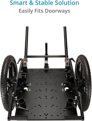 PROAIM Falcon Pro Stabilized Camera Rickshaw for Gimbal, Handheld & Steadicam. W/Foot Rest, Better Handle Grip & 42mm Rod Mount. Shock Absorber for Stable Tracking Shots. 440lb Payload in Saudi Arabia