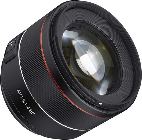 Samyang 85mm F1.4 High Speed Auto Focus Lens for Canon EF Mount, Black (SYIO85AF-C) (Renewed) in Saudi Arabia