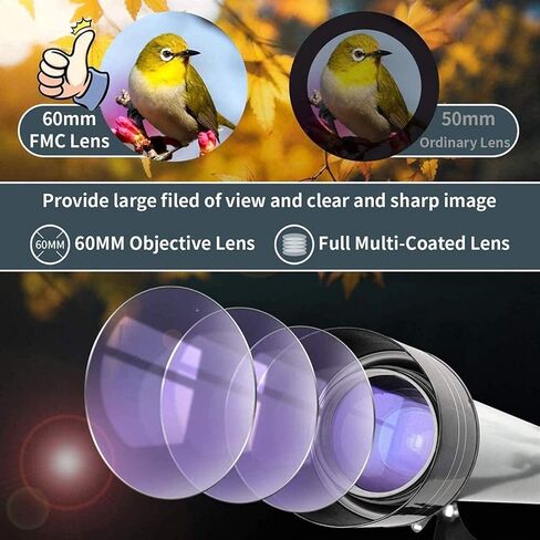 تلسكوب تلسكوب الأطفال 600 مم جبل منصات البصريات متعددة المغلفة بالكامل للتلسكوب للبالغين للأطفال المبتدئين بتلسكوب الانكسار in Kuwait