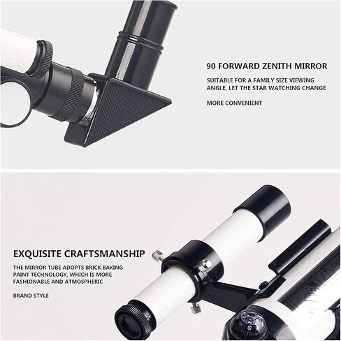 Stargazing High Magnification Telescope 70mm HD Refractor Telescope for Astronomy with Tripod Smartphone Adapter for Adults Kids Science Education Birthday Gift Portable (F40040n) in Saudi Arabia