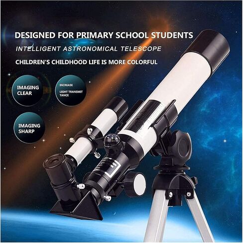 Stargazing High Magnification Telescope 70mm HD Refractor Telescope for Astronomy with Tripod Smartphone Adapter for Adults Kids Science Education Birthday Gift Portable (F40040n) in Saudi Arabia