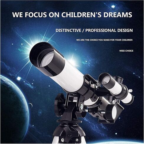 Stargazing High Magnification Telescope 70mm HD Refractor Telescope for Astronomy with Tripod Smartphone Adapter for Adults Kids Science Education Birthday Gift Portable (F40040n) in Saudi Arabia