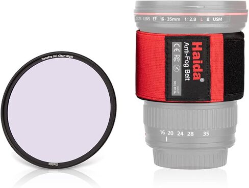 Haida HD4769 Night Photography Kit Lens Heater + 72mm Didymium Clear-Night Filter NanoPro MC Light Pollution Reduction for Sky/Star in Kuwait