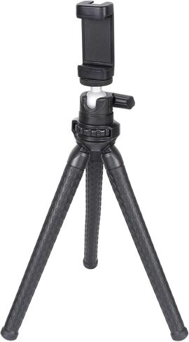 Tripod مرنة للهواتف والكاميرا ، حامل ثلاثي القوائم Mini Phone مع حامل عن بُعد وتسجيل الفيديو ، متوافق مع كاميرا iPhone GoPro Insta360 X5 DJI Osmo Pocket 3 Canon Nikon Sony in Kuwait