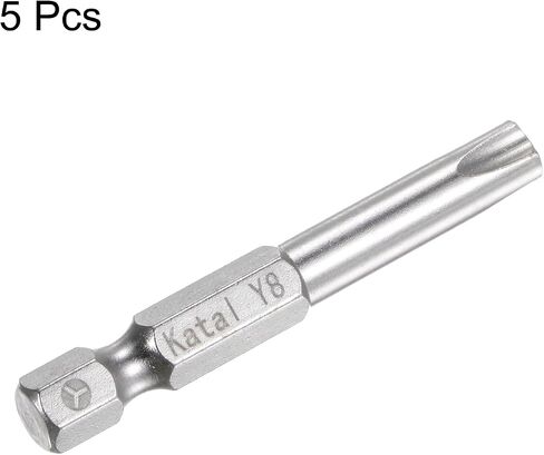 Harfington 5pcs y8 Tri-point screwdriver بت 1/4 "Hex Shank 2" طول أداة سائق المسمار من النوع Y Magnetic in Saudi Arabia