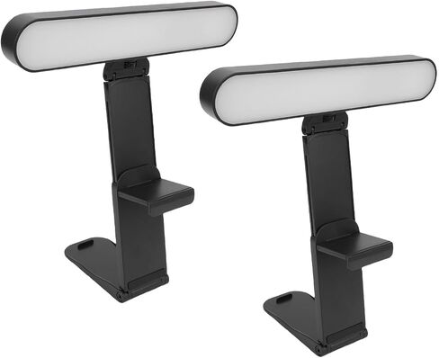 Yunir Video Conference Light,On Camera Video Lights for Monitor Desk LED Streaming Lighting,Adjustable LED Dual Light Bar for Computer Webcam Laptop Podcast,Recording in Saudi Arabia
