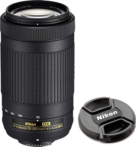 Nikon D3500 DSLR Camera with 18-55mm VR and 70-300mm Lens Bundle with 420-800mm Preset f/8 Telephoto Lens + 128GB Card, Tripod, Flash, and More (23pc Bundle) (Renewed) in Saudi Arabia