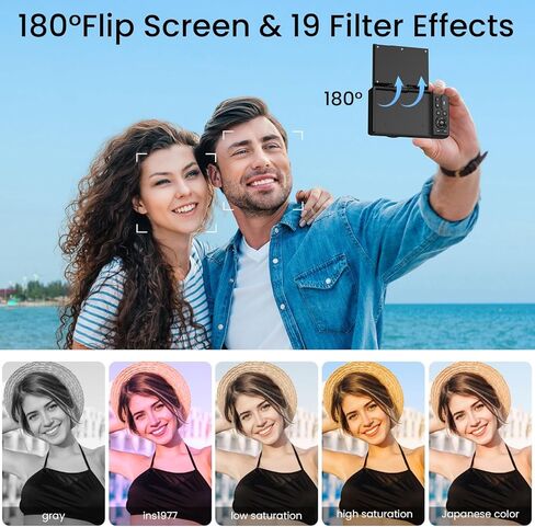 كاميرا رقمية Soppy 4K مع نقل WiFi ، وكاميرا Vlogging التلقائية 64 ميجابكسل لتوسيع تلقائي لـ Youtube ، و Zoom رقمي 18x ، وشاشة 3 180 درجة مع بطاقة SD ، وهدايا الكاميرا المدمجة للفتيات الفتيات ، والأبيض. in Kuwait