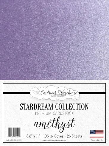 Cardstock Warehouse Stardream Anthracite Grey - 8.5 x 11" - 105 Lb. / 284 Gsm Metallic Premium Cardstock Paper- 25 Sheets in Kuwait