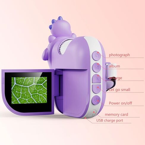 Handheld Digital Microscope, 1000X 2 Inch LCD Screen 1080P Kids Microscope with LED Light, for Outdoor Experiment, Conducting Classroom in Saudi Arabia