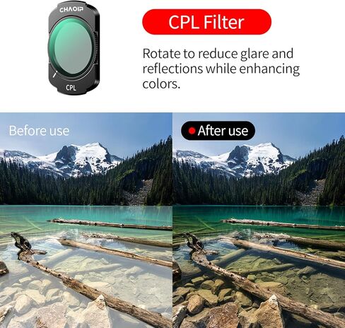 MAGNECT ND16 ND64 ND256 CPL FILTER SET for DJI OSMO POCKET 3 Creator Combo ، 4-Pack HD Class Neutral Censity & Polarizer Filters ، إطار ألمنيوم خفيف الوزن ، إكسسوارات كاميرا الحركة in Kuwait