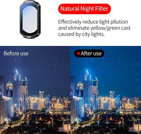 Magnetic ND16 ND64 ND256 CPL Filter Set for DJI Osmo Pocket 3 Creator Combo, 4-Pack HD Optical Glass Neutral Density & Polarizer Filters, Lightweight Aluminum Frame, Action Camera Accessories in Saudi Arabia