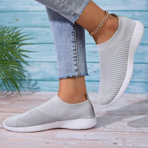 Women's Walking Tennis Shoes Athletic Casual Gym Slip on Lightweight Sneakers in Saudi Arabia