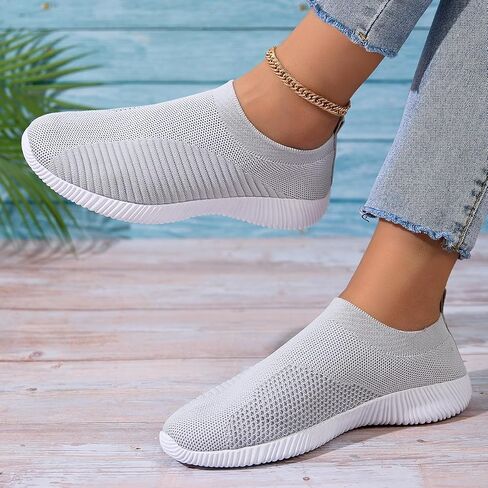 Women's Walking Tennis Shoes Athletic Casual Gym Slip on Lightweight Sneakers in Saudi Arabia